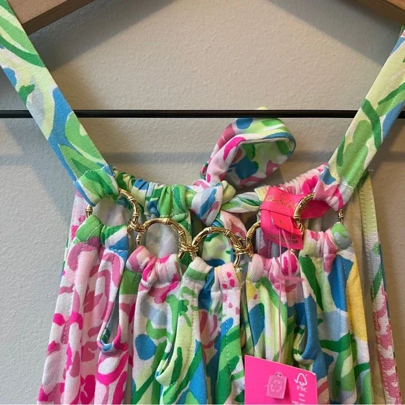 NWT Lilly Pulitzer Women's Shirelle Skirted Romper Groove Garden - Picture 4 of 11